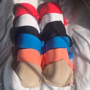 6 pack of strapless bras